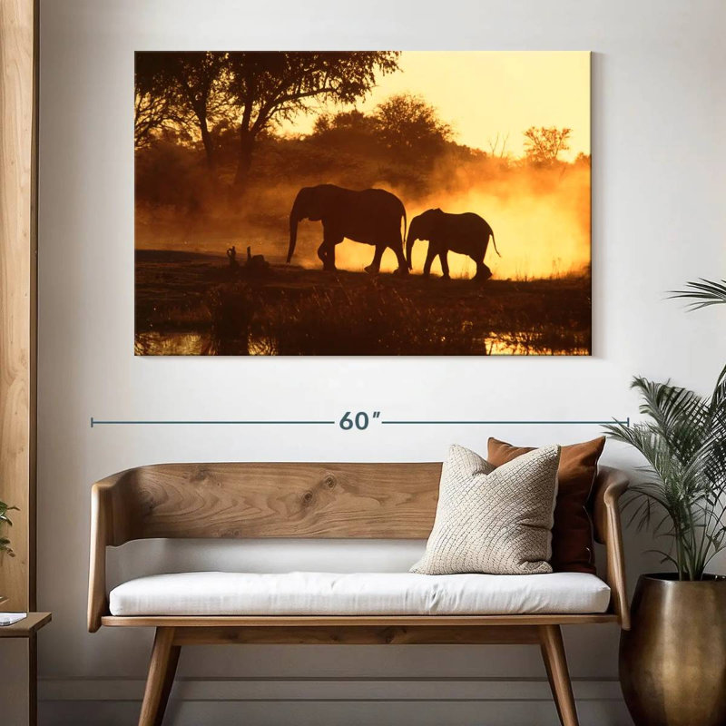 Brampt Elephant Buddies, 34" H x 51" W
