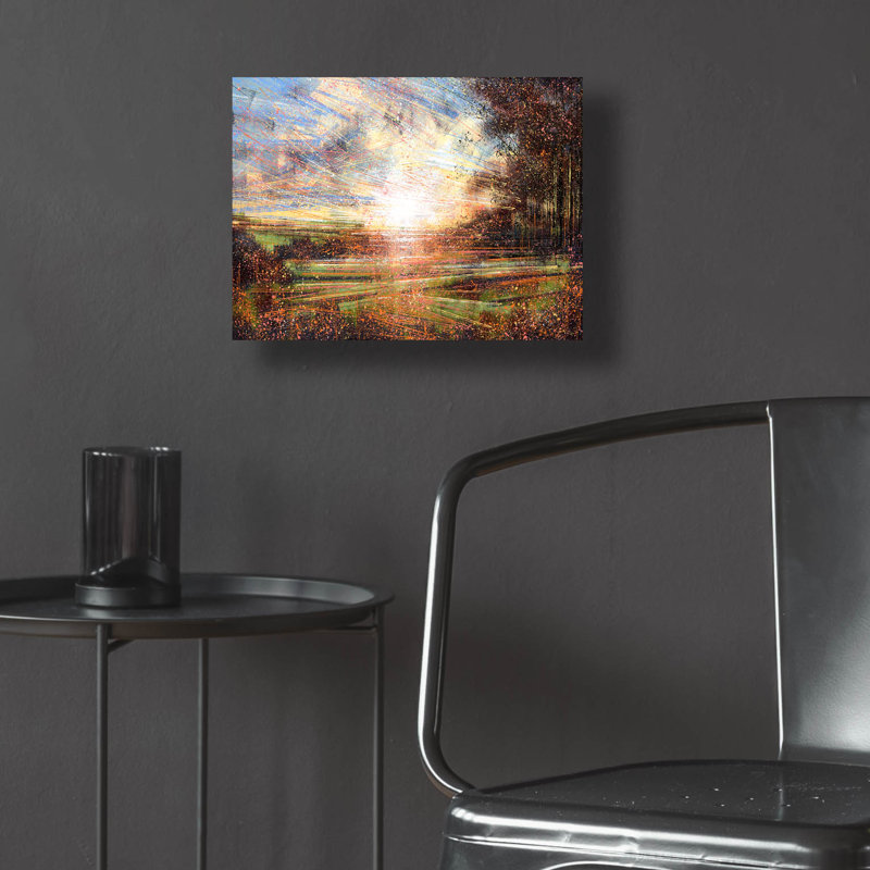 «Autmn Meadow At Sunset» par Marc Todd, H 12 po x l 16 po x P 0,13 po
