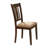 5Pc Transitional Style Dining Furniture Set Table And 4X Side Chairs Fabric Upholstered Seat Espresso Finish Wood (Dining Set)