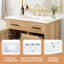 Meuble-lavabo simple 30 po avec comptoir en céramique-137792080
