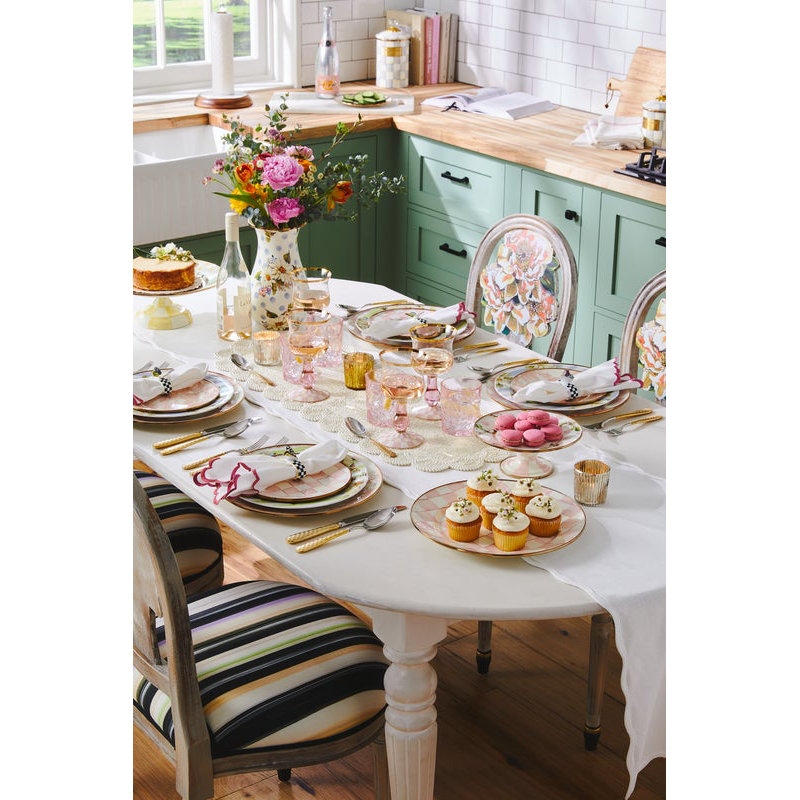 Rosy English Garden Enamel Salad/Dessert Plate
