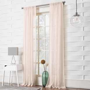Jaklyn Crushed Texture Semi-Sheer Rod Pocket Curtain Panel