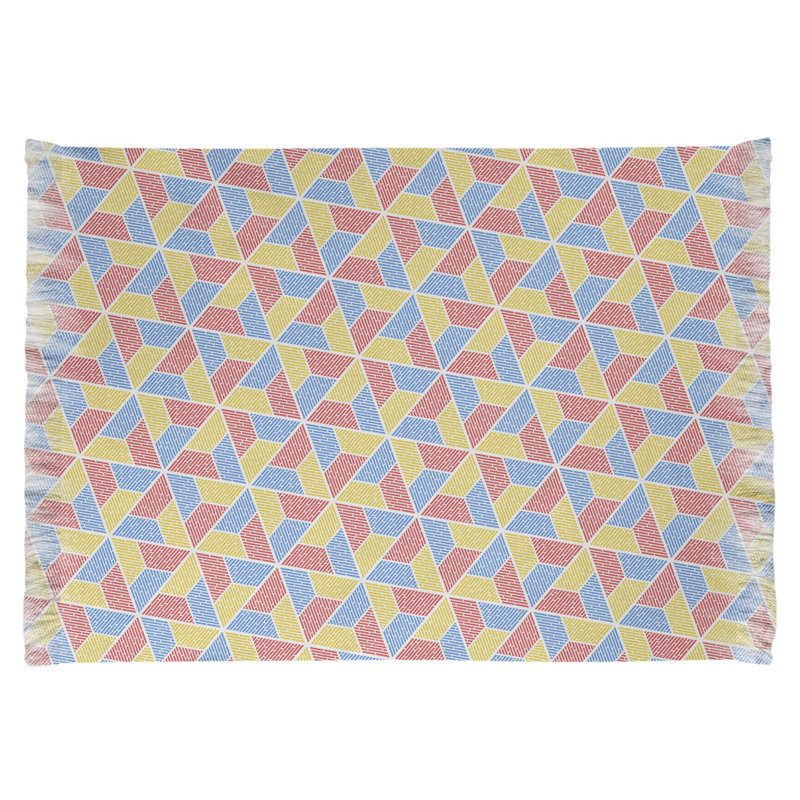 Tapis rouge/bleu/jaune trapézoïdals Mcguigan, Non
