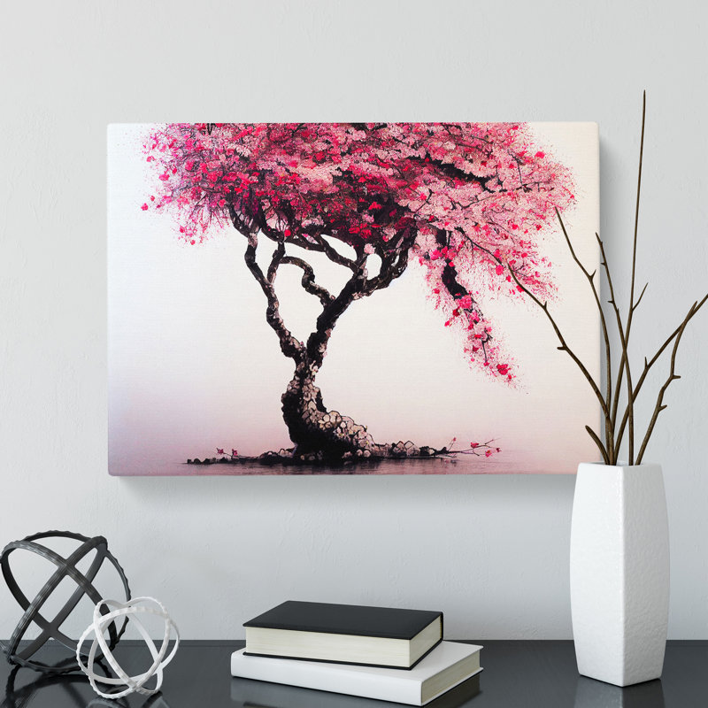 Dreamy Cherry Blossom Tree - Wrapped Canvas, 40cm H x 60cm W x 3cm D
