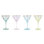 Rainbow 4 oz. Handmade Martini Glass Set