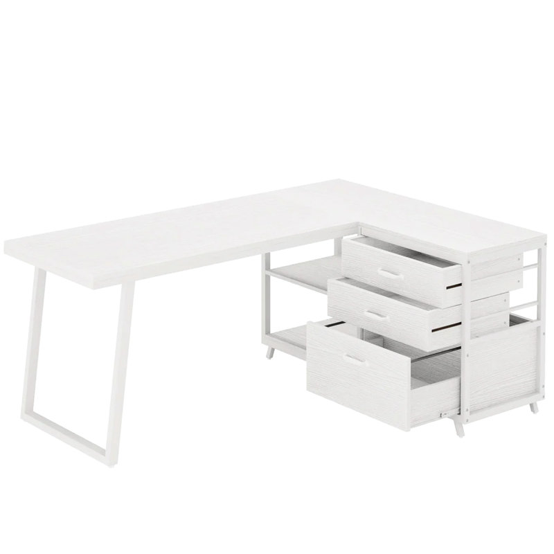 L-Shaped Drafting Table