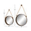 Ensemble de miroirs muraux en métal 2 pièces Burgess