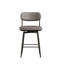 Ensemble de 2 tabourets de bar rotatifs à 360 ° avec tabourets de bar avec coussins en cuir et supports en fer, convenant à divers endroits tels que les cuisines, les restaurants, les bureaux, etc.-117538527