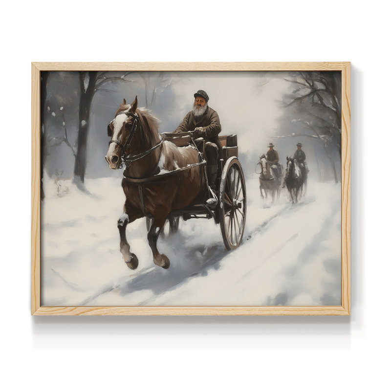 Art de Noël - DCCDXLI - Reproduction encadrée - Restickable, H 8 po x l 10 po, Naturel