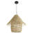 1 - Light Coastal Wicker Hanging Lamp-533732983