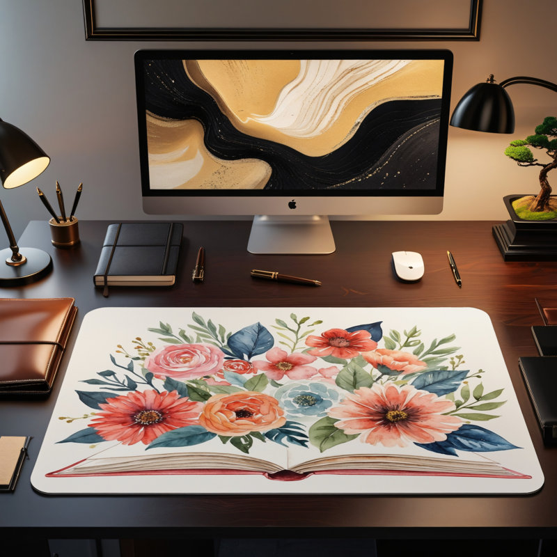 Polyester Desk Pad, 31.5x15.5