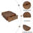 33.25" Square Coffee Table With 4 Drawers-347196901
