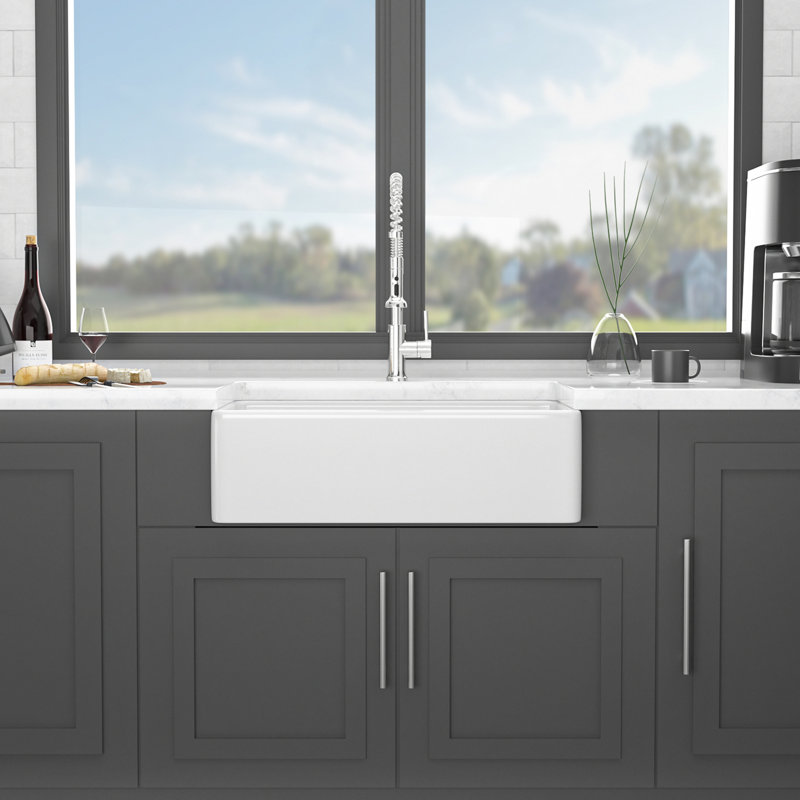 Ceramic Farmhouse Workstation Kitchen Sink