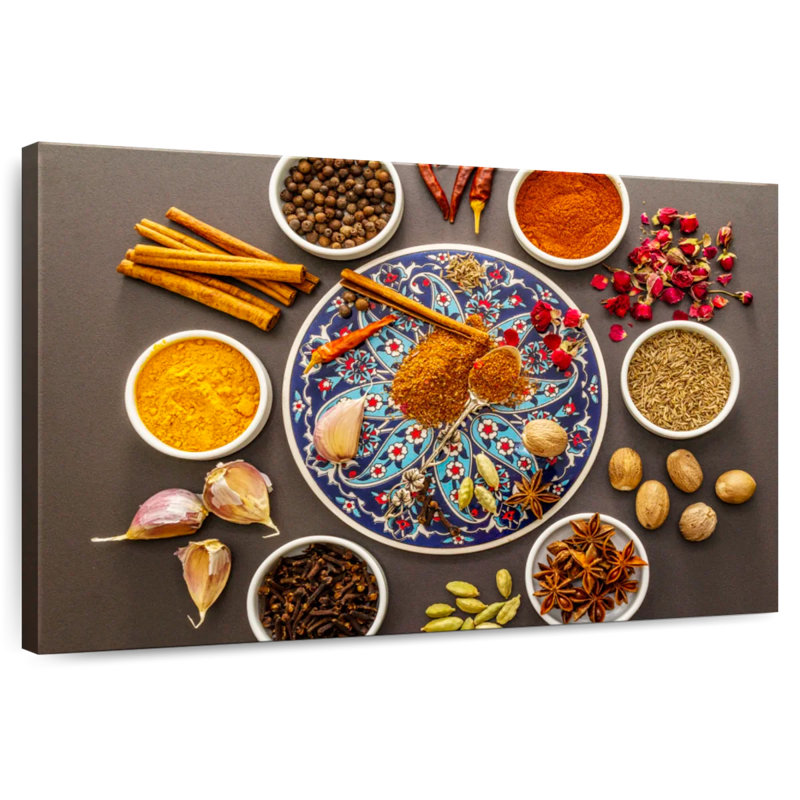 Oriental Spices, 30" H x 45" W