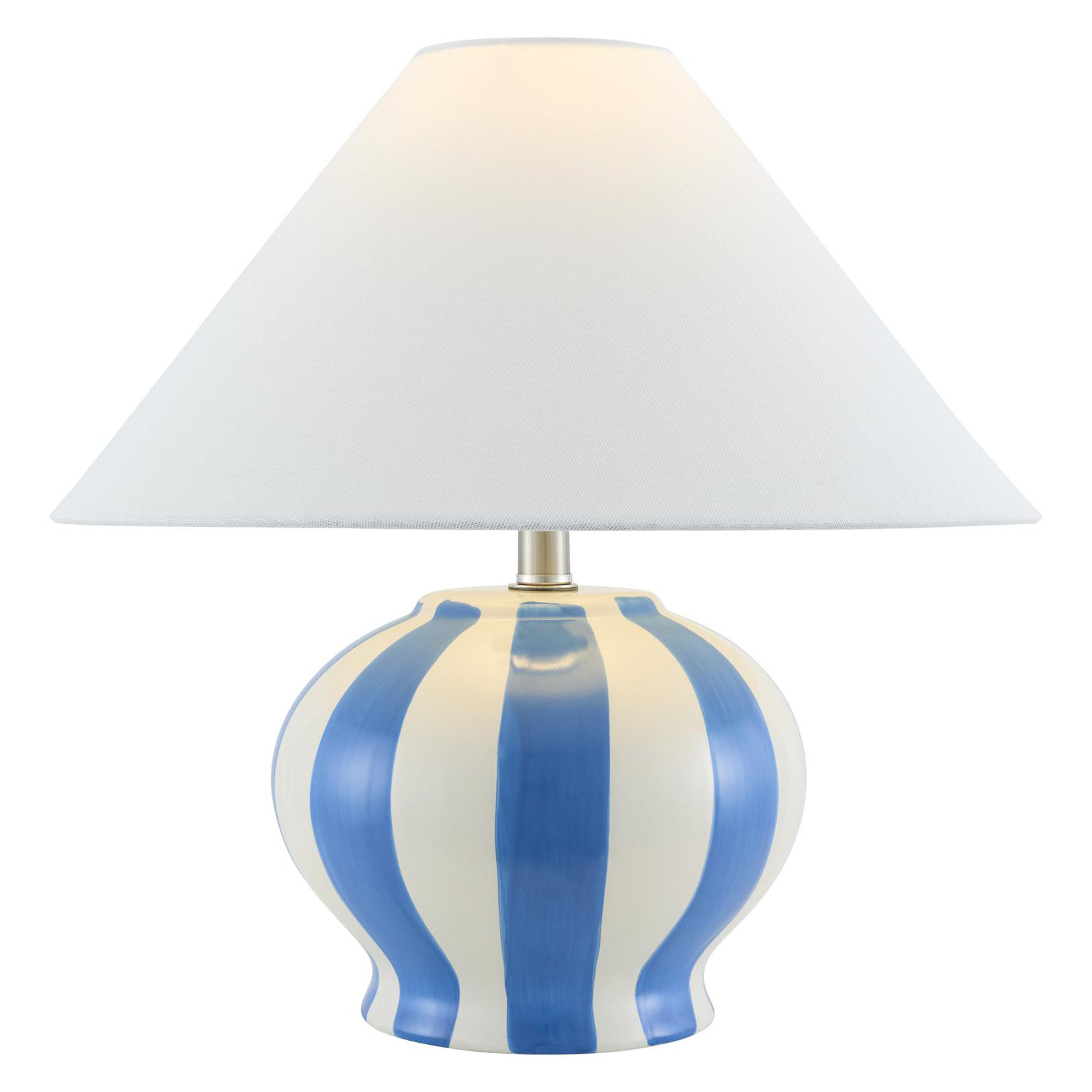 Latorsha Table Lamp, Blue/White