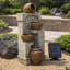 Outdoor Weather Resistant Floor Fountain with Lights
