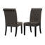 Chaise d'appoint capitonnée Jackye avec garniture cloutée-888591515-888591508