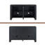Buffet avec rangement, buffet en bois rétro à 4 portes avec finition vieillie et tablettes réglables pour la salle à manger, la cuisine et le salon-752860836