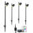 Black Aluminum Low Voltage Plug-in Integrated LED Pathway Light Pack Outdoor Weatherproof