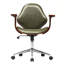 Barri Faux Leather Mid-Century Office Chair-372536406
