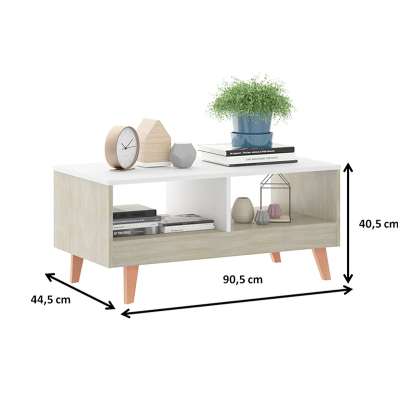 Spoffo Four Leg Coffee Table with Storage