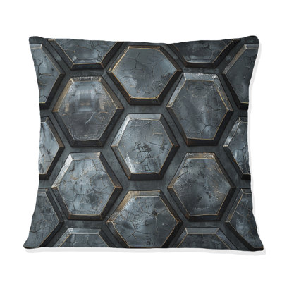 Coussin décoratif métallique octogonal - Glam