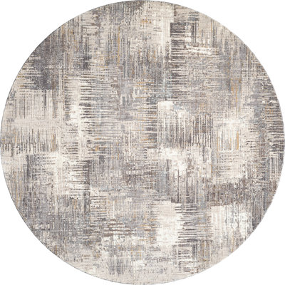 Canvas Mayflower – Modern Grey Textured Abstract Rug
