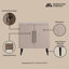 Armoire d'appoint cannelée 31 "-100826179