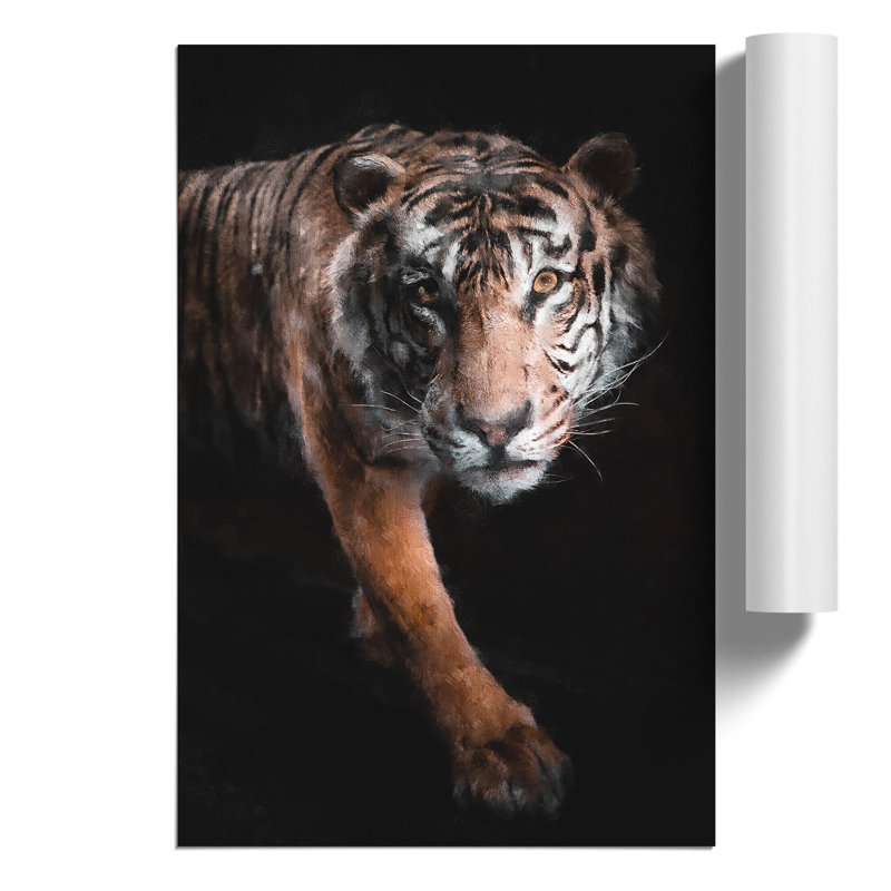 Prowling Tiger - No Frame Print, 59cm H x 42cm W x 0.1cm D