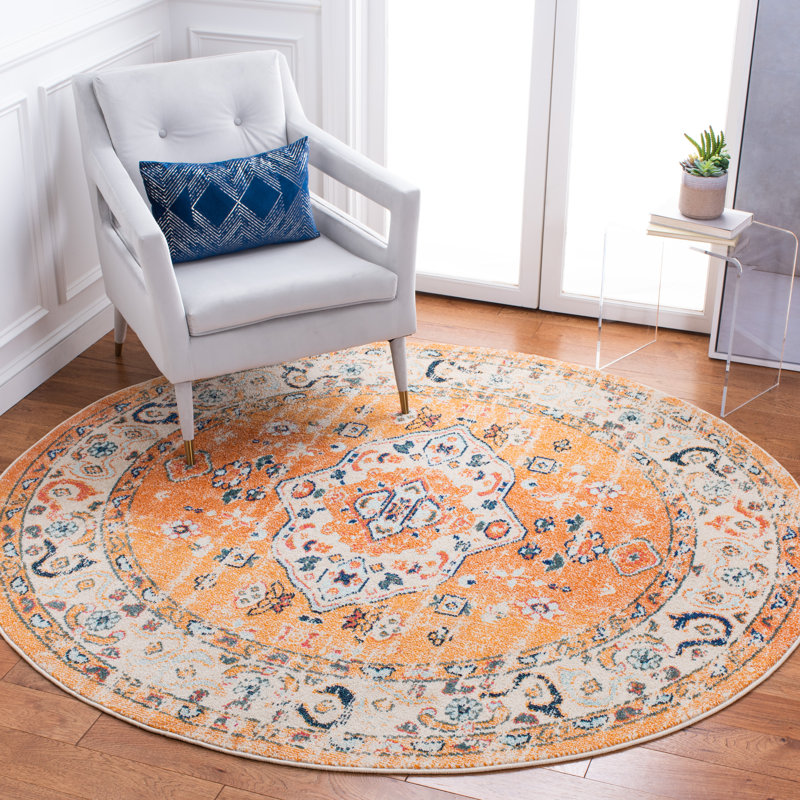 Yedidalga Performance Oriental Rug, Round 6'7"