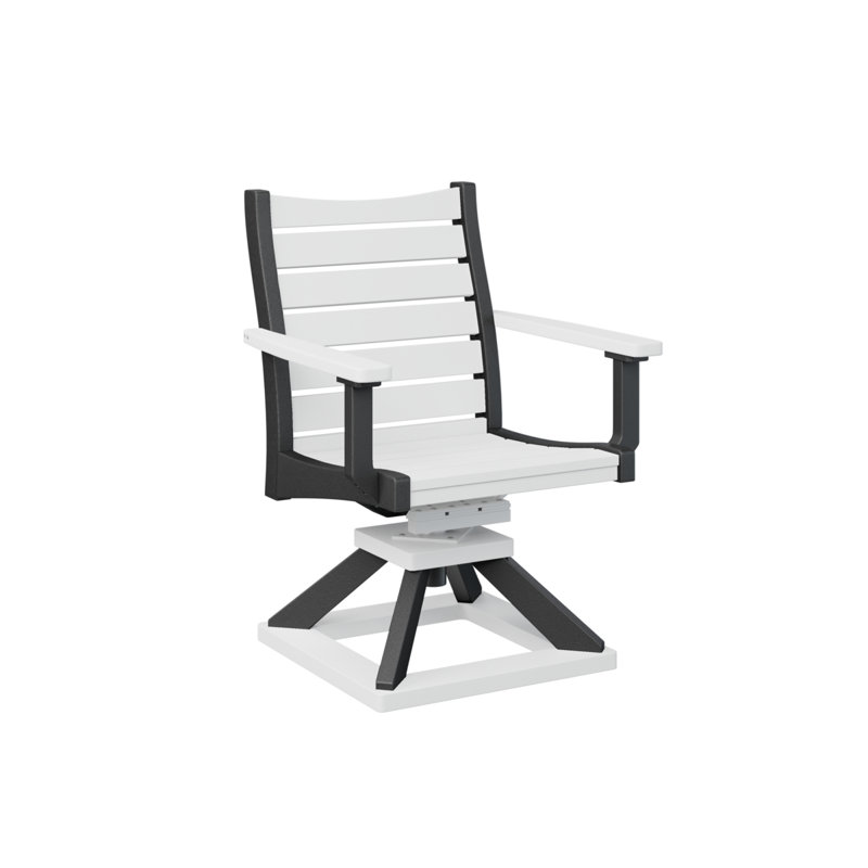 Bristol Outdoor Dining Armchair, White/Black
