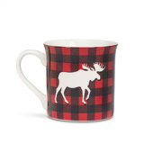 Buffalo Check With Moose Mug