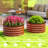 Galvanized Raised Garden Bed Set of 2, Planters for Outdoor Plants with Safety Edging, Easy-to-assemble Stock Tanks for Growing Flowers, Herbs and Vegetables,wood-770617155-770617165