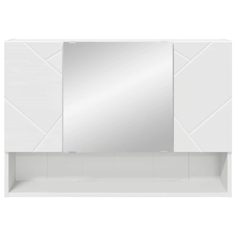 60mm W 78mm H Wall Mounted Required Medicine Cabinet Mirror, White