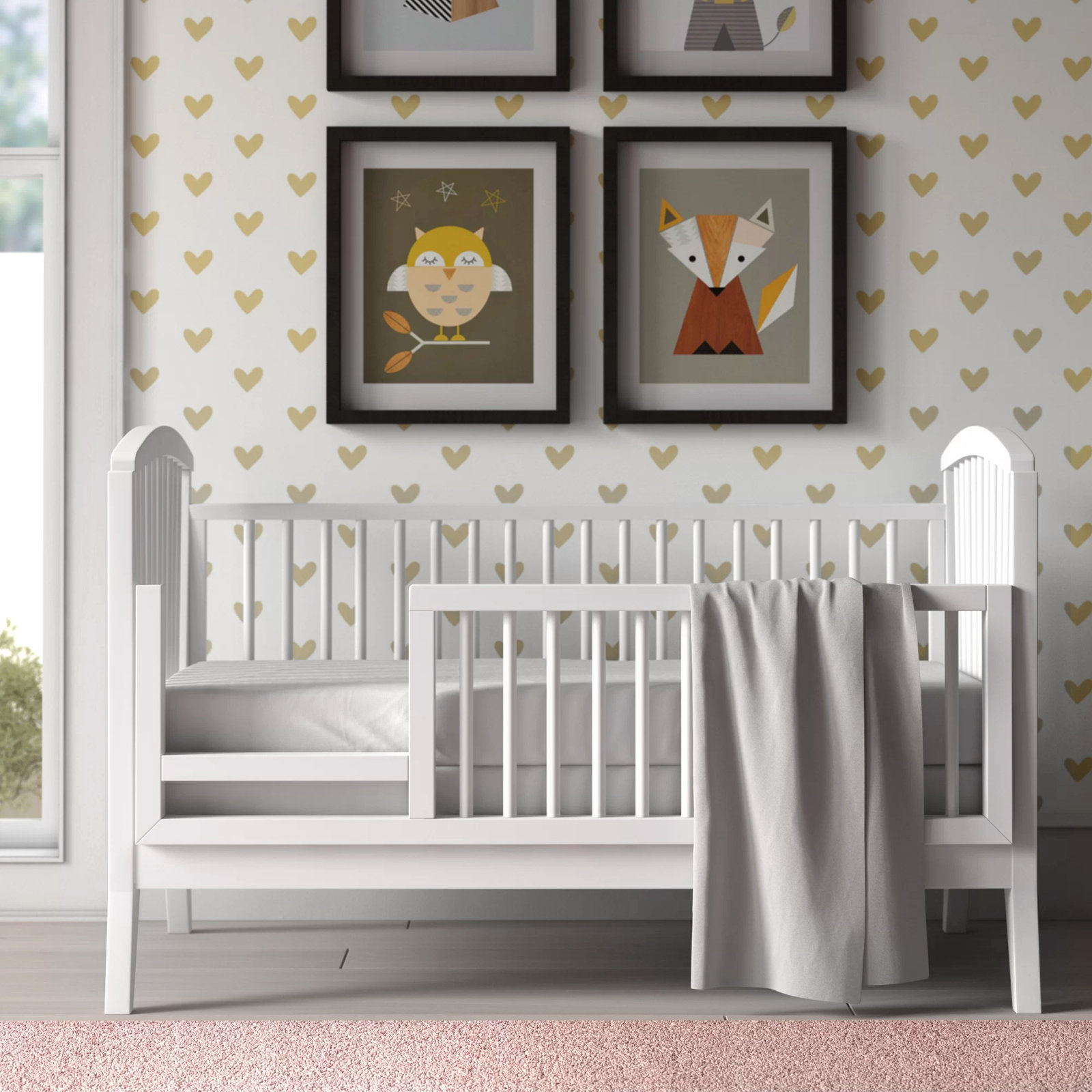 Crotty Toddler Bed Rail, French White
