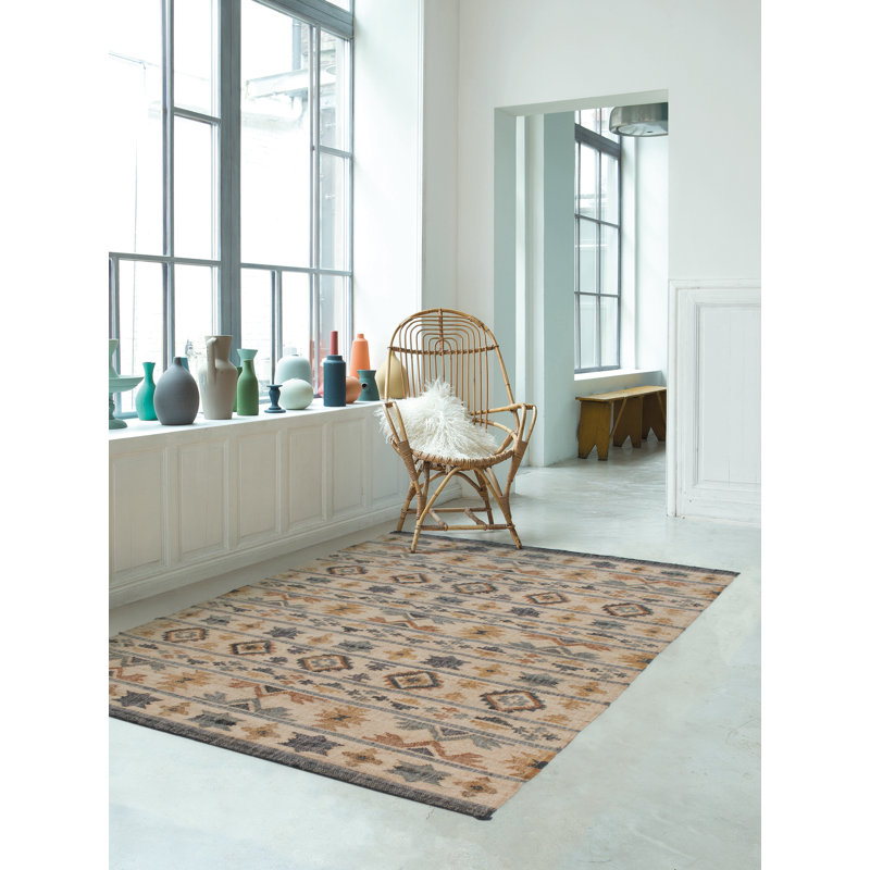 Shuler Ikat Hand Woven Area Rug, Rectangle 160 x 230cm