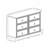 Modern Farmhouse 6-Drawer Chest Of Drawers For Bedroom, Wooden Bedroom Drawer Dresser With 6 Storage Drawers,6 Drawer Dresser Chests For Bedroom Black-74570625
