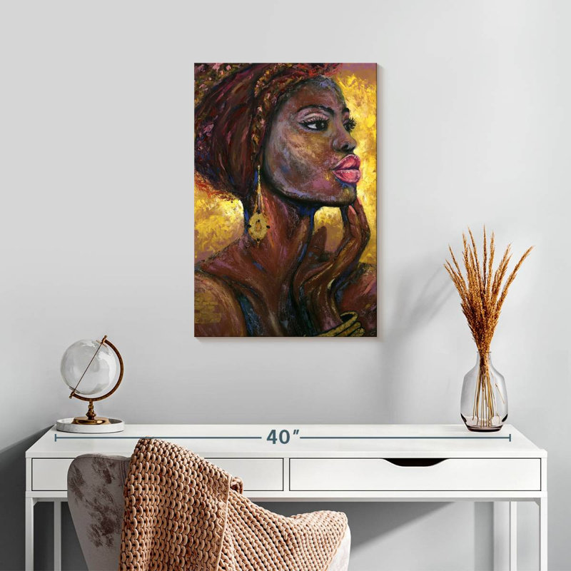 Leisha tribal africain, H 24 po x l 16 po