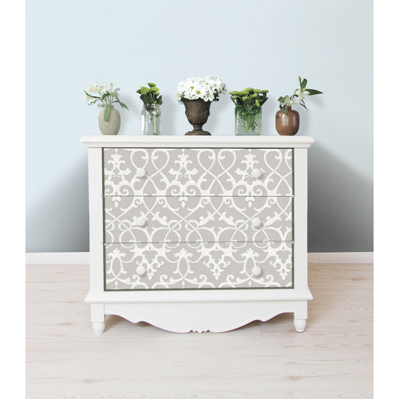 Ironwork 5.5m L x 52cm W Geometric Roll Wallpaper