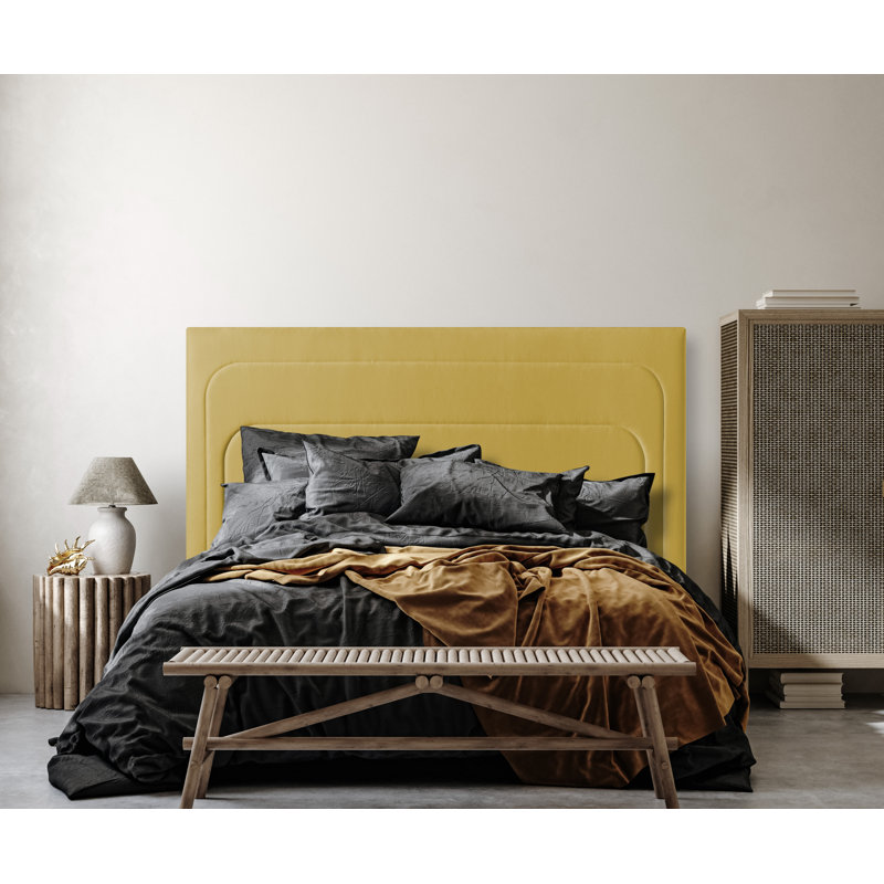 Upholstered Headboard, Beige, Double (4'6)