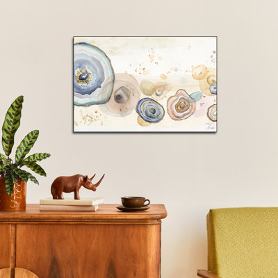 Impression sur toile, "Steatesix", "Agates Flying Watercolor" par Patricia Pinto