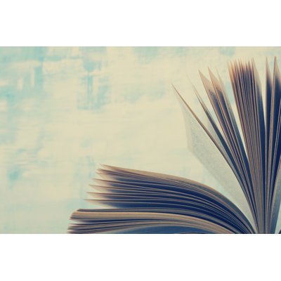 Book Pages  Wrapped Canvas Photograph