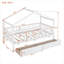 Lit plateforme classique en bois massif blanc, structure simple pour chambre d'enfant avec deux tiroirs de rangement intégrés