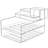 Acrylic Stackable Desktop File Organizer With 5-Compartment Tray And Pencil Holder, Clear
