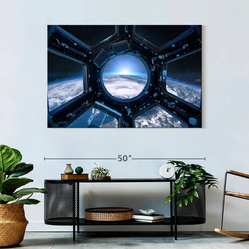 Oberle Earth From Space Station, 32" H x 48" W