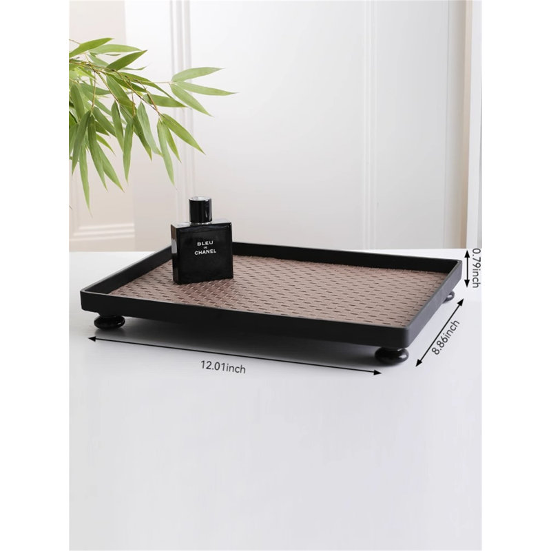 Plateau luxueux haut de gamme, H 0,79 po x l 8,86 po x P 12,01 po