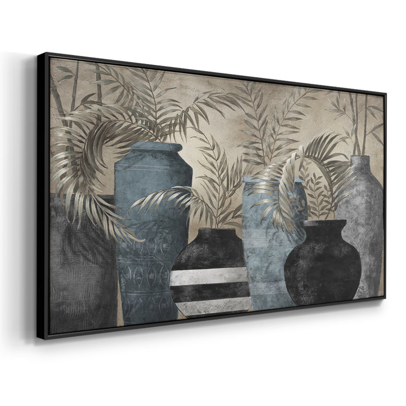 Vaisseaux exotiques - Toile tendue avec châssis encadré - Prêt à être accroché, H 25 po x l 49 po, Noir