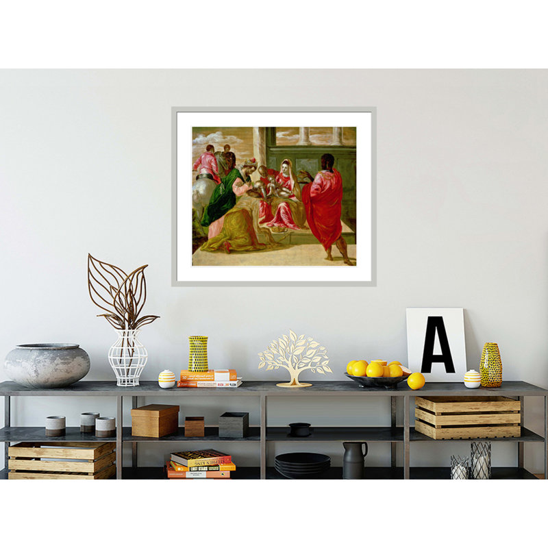 «The Adoration of the Magi» par El Greco, impression giclée sur cadre, H 33,5 po x l 38,2 po