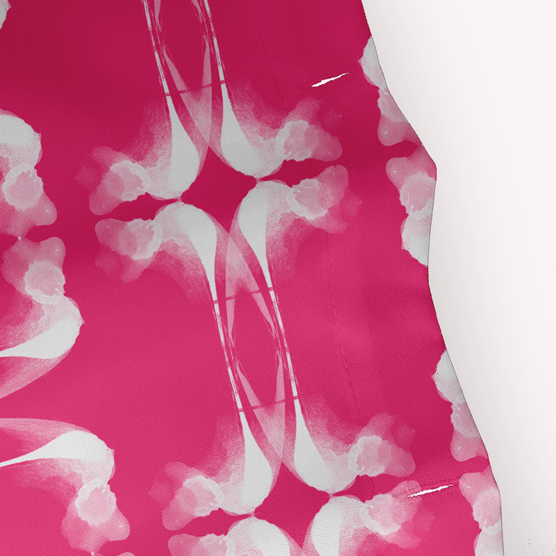 Rideau de douche synthétique Simple, Rose