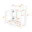 Meuble-lavabo autoportant moderne avec rangement spacieux, finition peinte durable-372476046